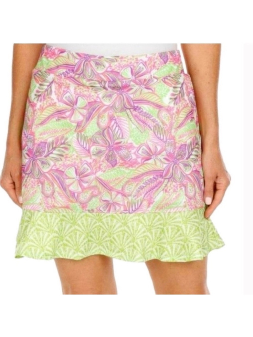 Stella Parker Boho Preppy Athletic Moisture Management Skort
